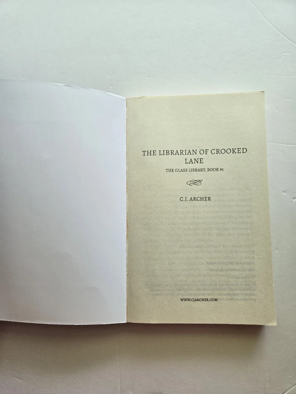 BOOK librarian crooked